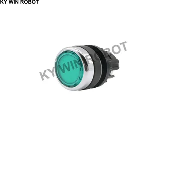 1 шт./лот A22-RLTR-GN зеленая крышка с подсветкой, самоблокирующийся кнопочный выключатель, головка электрическая
