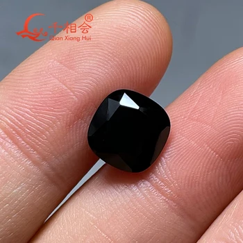 10 мм и 12 мм Форма подушки Красивый Натуральный черный цвет шпинель драгоценный камень