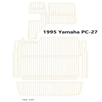 1995 Yamaha PC-27 Платформа для плавания, кокпит лодки, коврик для пола из искусственной пены EVA, тиковый настил палубы