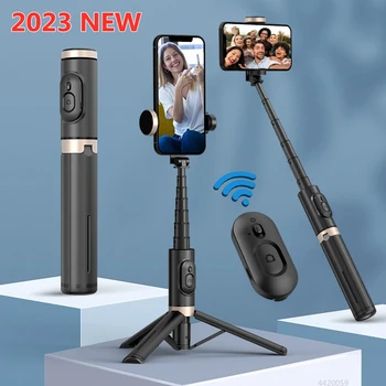 2023 НОВАЯ Bluetooth-палка для Селфи, Складной Беспроводной Штатив с Bluetooth-затвором, Монопод для фотосъемки в реальном времени для Iphone