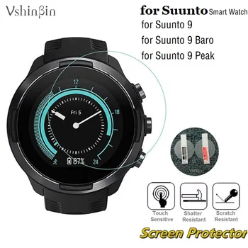 3 Шт. Защитная пленка для экрана Suunto 9 Baro Round Smart Watch из Закаленного Стекла с Защитой От Царапин для Sunnto 9 Peak