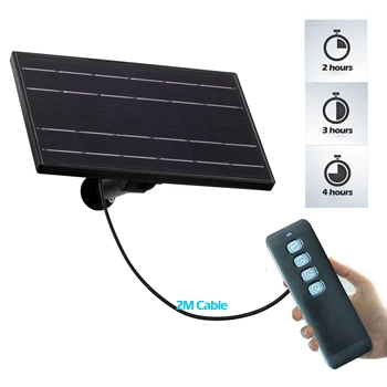 8 Вт Водонепроницаемая солнечная панель USB TpyeC с питанием от 5 В 12 В, встроенная батарея 18650, наружный пульт дистанционного управления, камера с солнечной зарядкой, 4G-маршрутизатор