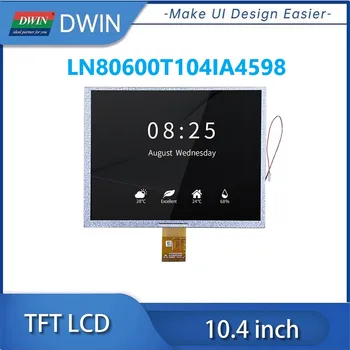 DWIN 10,4 Дюймов 800x600 450nit RGB 60PIN HX8677/HX8264 Драйвер IC TN TFT ЖК-дисплей С резистивным сенсорным экраном LN80600T104IA4598