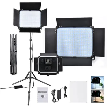 Fusitu D-1080 DMX Дневной светильник 1004 LED Для фотостудии, видеосъемки, Панельная лампа непрерывного освещения с дверцами бара