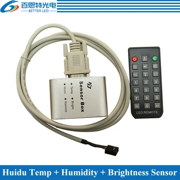 HD-S108 Датчик температуры + влажности + яркости для Huidu полноцветный светодиодный контроллер отображения вывесок