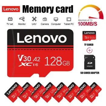 Lenovo 2TB A2 V30 Micro TF Sd Memories 1TB 512GB Flash SD Карта памяти 256GB 128GB 64GB Водонепроницаемая SD-карта Для цифровой камеры