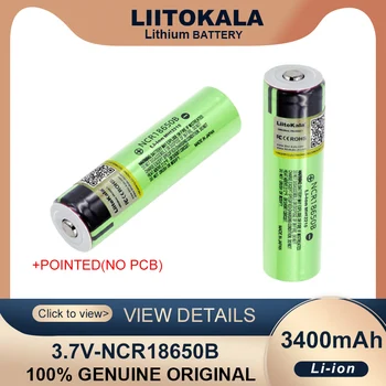 Liitokala NCR18650B 3,7 В 3400 мАч 18650 литиевая аккумуляторная батарея с заостренной головкой (без печатной платы) для батареек фонарика
