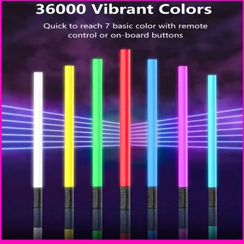 LUXCEO Mood1S 85-120 см СВЕТОДИОДНЫЙ RGB Видео Светильник Для Фотосъемки Трубка Красочные Атмосферные Огни Лампа для Видеоблога TikTok Room Party Bar Decor
