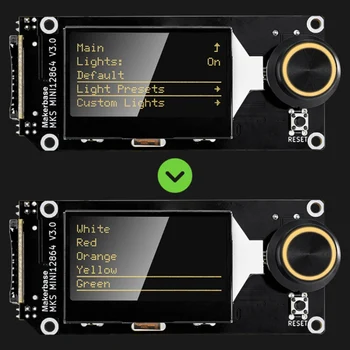 MKS Mini12864 V3 Вставка SD-карты Сбоку ЖК-смарт-экран 3D-принтера Запчасти для MKS Robin Nano V2/3 GenL Mini 12864