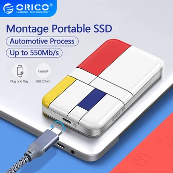 ORICO Портативный SSD Внешний твердотельный накопитель 1050 Мбит/с USB 3,2 Gen 2 Type C Ssd для НОУТБУКОВ PC caseORICO Official Store