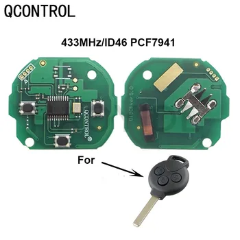 QCONTROLRemote Key PCB 3 Кнопки Автомобиля для Mercedes-Benz 3 Кнопки Автомобиля Smart Smart Fortwo 451 2007 2008 2009 2010 2011 2012 2013