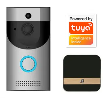 Tuya Открытый водонепроницаемый IP65 720P Беспроводной WIFI дверной звонок, домофон, видеодомофон