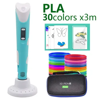 USB 3D Ручка с 30 цветами Pla Нити 3D Печать Ручка 3D Креативная Игрушка В Подарок Для Детей Рисунок 1,75 мм ABS/PLA быстрая отправка