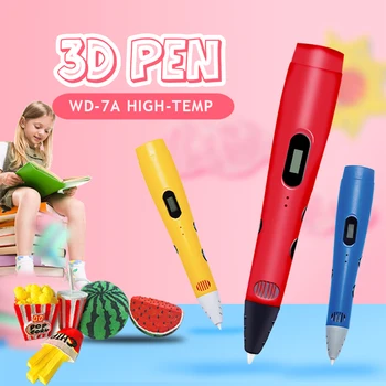 WD-7A Ручка для 3D-печати, 3D Ручка, карандаш, 3D Ручка для рисования С нитью PLA Для детей, Образование, Хобби, Игрушка, подарок На День Рождения