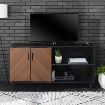 Асимметричная подставка для телевизора Bookmatch для телевизоров до 65 дюймов, черная