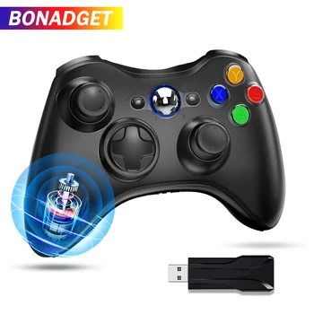 Беспроводной игровой контроллер Bonadget для Xbox360 + 2.4GH Геймпад, джойстик для ПК Microsoft Windows 7, 8, 10