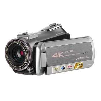 Видеокамера Видеокамера 4k Профессиональная AZ50 64-кратный цифровой зум ночного видения WiFi Filmadora для YouTube Vlog Blogger