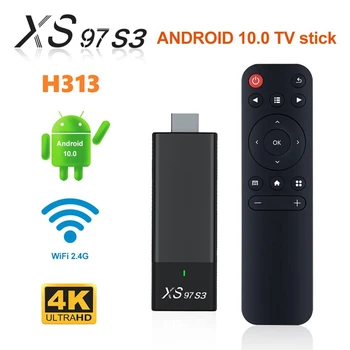 ГОРЯЧАЯ-XS97 S3 Smart TV Stick Телеприставка H313 Интернет HDTV 4K HDR ТВ-Ресивер 2,4 G 5,8 G Беспроводной Wifi Медиаплеер Android 10