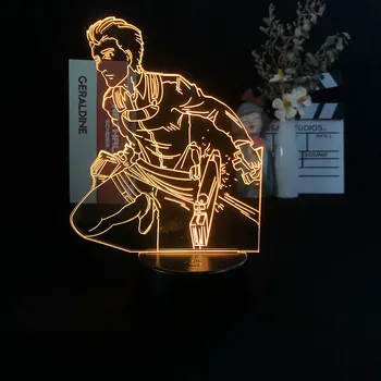 Жан Киршштейн Декор из Японского Аниме 3D Ночник для декора спальни Подарок на День Рождения Настольная лампа для комнаты Детская Манга Прекрасный подарок