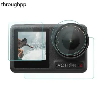 Закаленное стекло для защиты объектива DJI Action 4 от царапин, защита экрана камеры, аксессуары для экшн-камеры