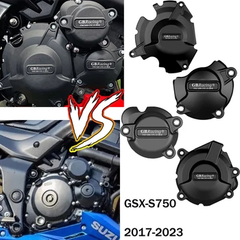 Защита крышки двигателя мотоциклов Для GBRacing Для Suzuki GSX-S750 2017-2023 2022 2021 GSXS750 L7 КОМПЛЕКТ ВТОРИЧНОЙ КРЫШКИ ДВИГАТЕЛЯ