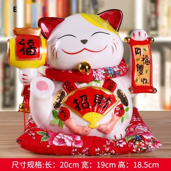 Керамическая копилка Lucky Cat Подарок на открытие магазина креативное украшение