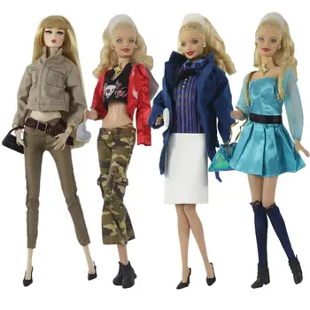 Мультяшные Толстовки с капюшоном для кукол и Брюки 2023, Новейшая модная повседневная одежда, куртка и брюки для кукол 30 см