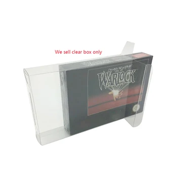 Прозрачная коробка для ДОМАШНИХ ЖИВОТНЫХ чехол для SNES американской версии защита для хранения игровых карт коробка для сбора Защитная коробка
