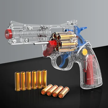 Прозрачная модель мягкой пули, Стреляющая из Игрушечного пистолета, Пистолет для мальчиков, Пейнтбольный Пистолет, Имитирующий Мягкую пулю, Подарочные Гелевые Бластеры, Пистолет