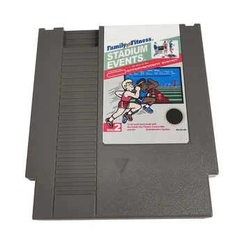 Семейный Веселый Фитнес-Стадион Для Мероприятий NES Игровой Картридж Для Консоли С одной картой 72Pin 8 Бит NTSC и Pal Ретро Классическая Игровая Консоль