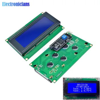 Синий Дисплей IIC I2C TWI SPI Последовательный интерфейс 2004 20x4 Символа HD44780 Контроллер Синяя Подсветка Экрана Для Arduino LCD