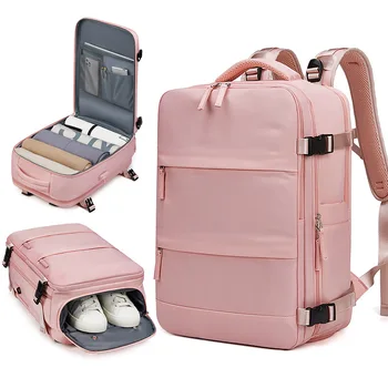 Туристический рюкзак для мужчин и женщин с большой вместимостью, сухим и влажным разделением багажа, Компьютерный рюкзак для деловой поездки