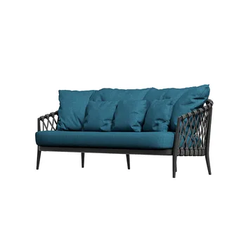 Уличный диван из ротанга, водонепроницаемая солнцезащитная мебель для отдыха в саду, комбинированная мебель