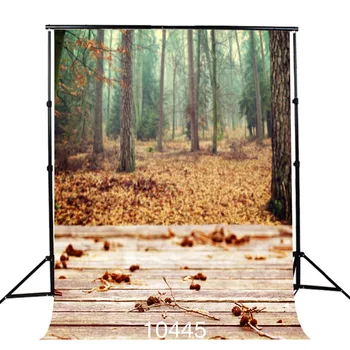 Фоновые фотографии в лиственном лесу, Деревянный пол, 3D-фоны для Фотостудии, театра, Виниловая ткань, Компьютерная печать на заказ